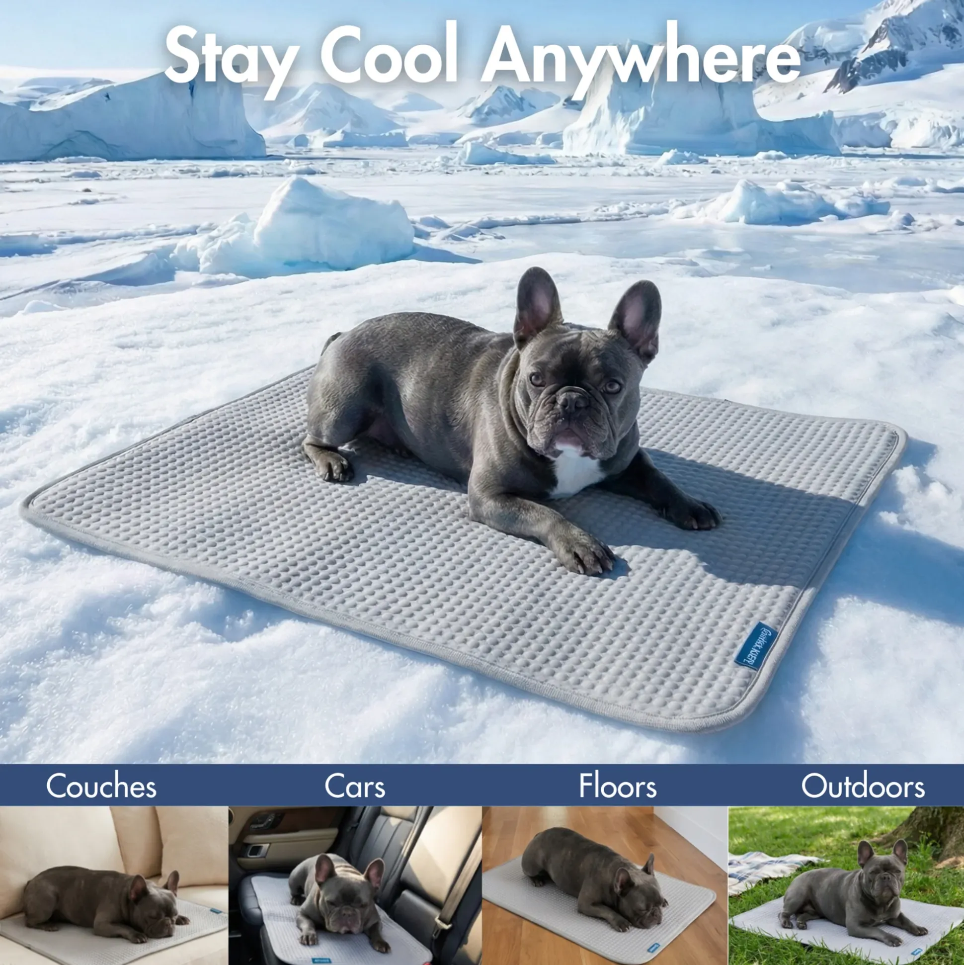Frostcore™ Cooling Mat - Waffle Grey