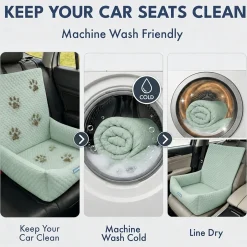 Frostcore™ Dog Cooling Car Seat Bed - Orb Green