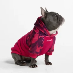 Fuchsia Camo Dog Hoodie