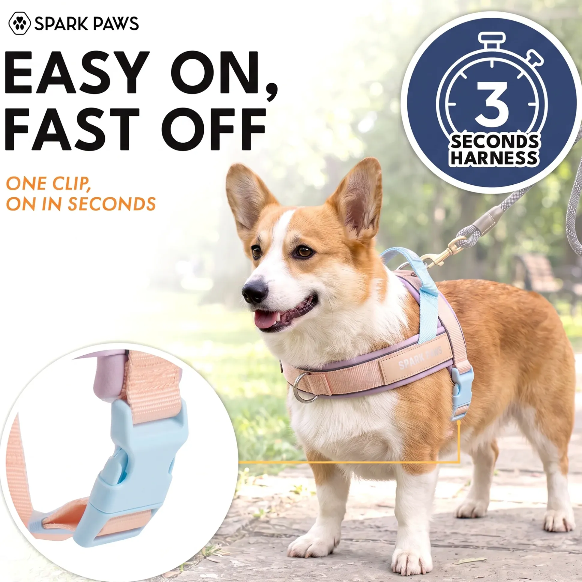 Grab & Go Harness - Cotton Candy