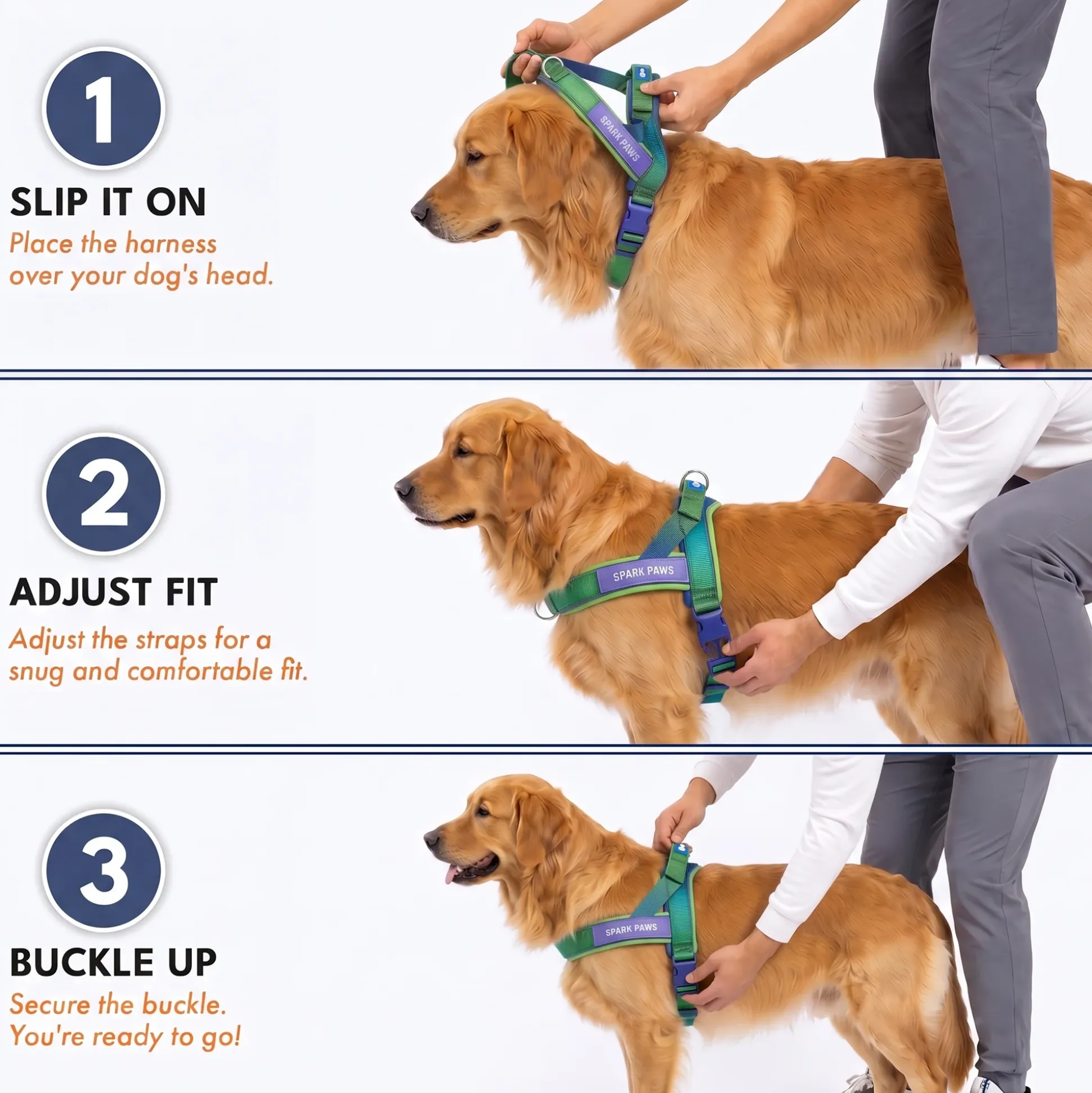 Grab & Go Harness - Lime Wave