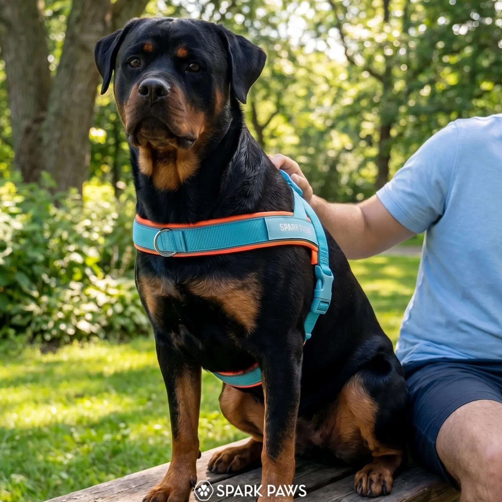 Grab & Go Harness - Teal & Apricot