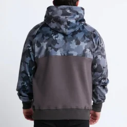 Grey Camo Human Hoodie