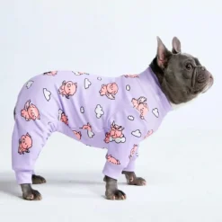 Human Pajama Top - When Pigs Fly - Purple