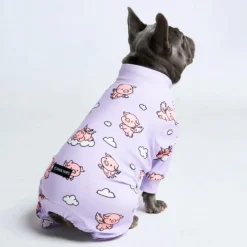 Human Pajama Top - When Pigs Fly - Purple