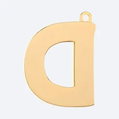 Initial Letter Jewelry Tag - D