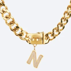 Initial Letter Jewelry Tag - N
