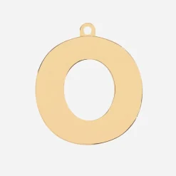 Initial Letter Jewelry Tag - O