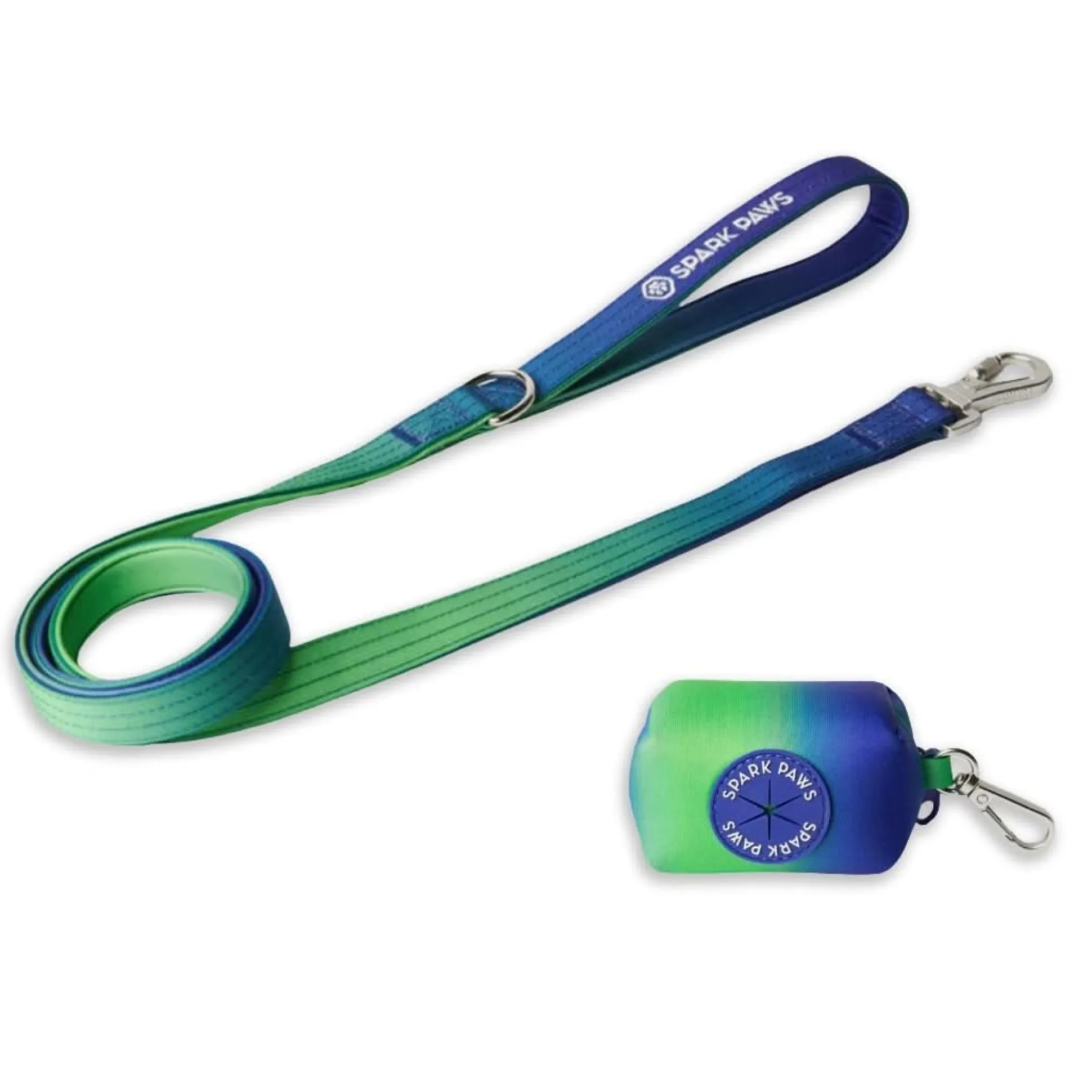 Leash and Poop Bag Holder Set