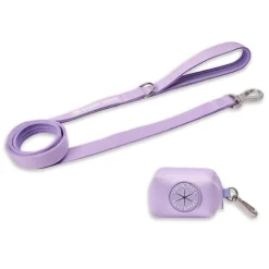 Leash and Poop Bag Holder Set