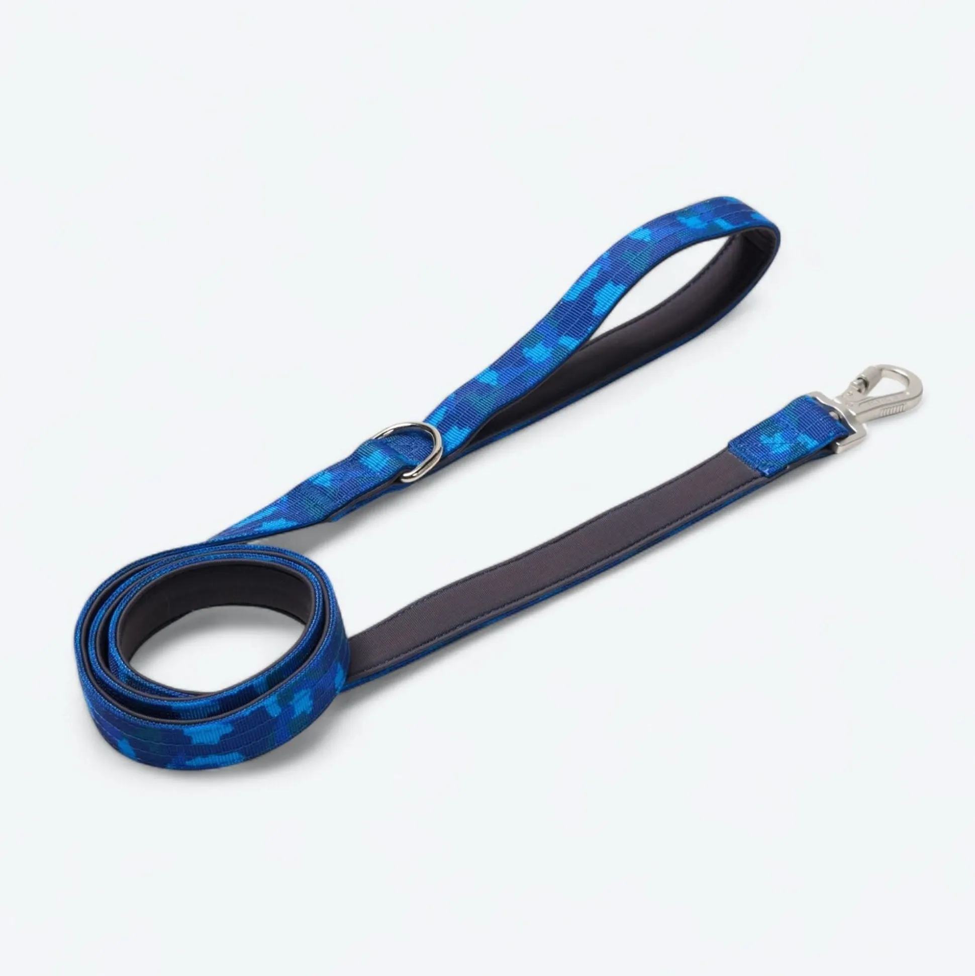 Leash and Poop Bag Holder Set - Blue Camo