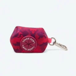 Leash and Poop Bag Holder Set - Fuchsia Camo