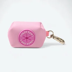 Leash and Poop Bag Holder Set - Pink