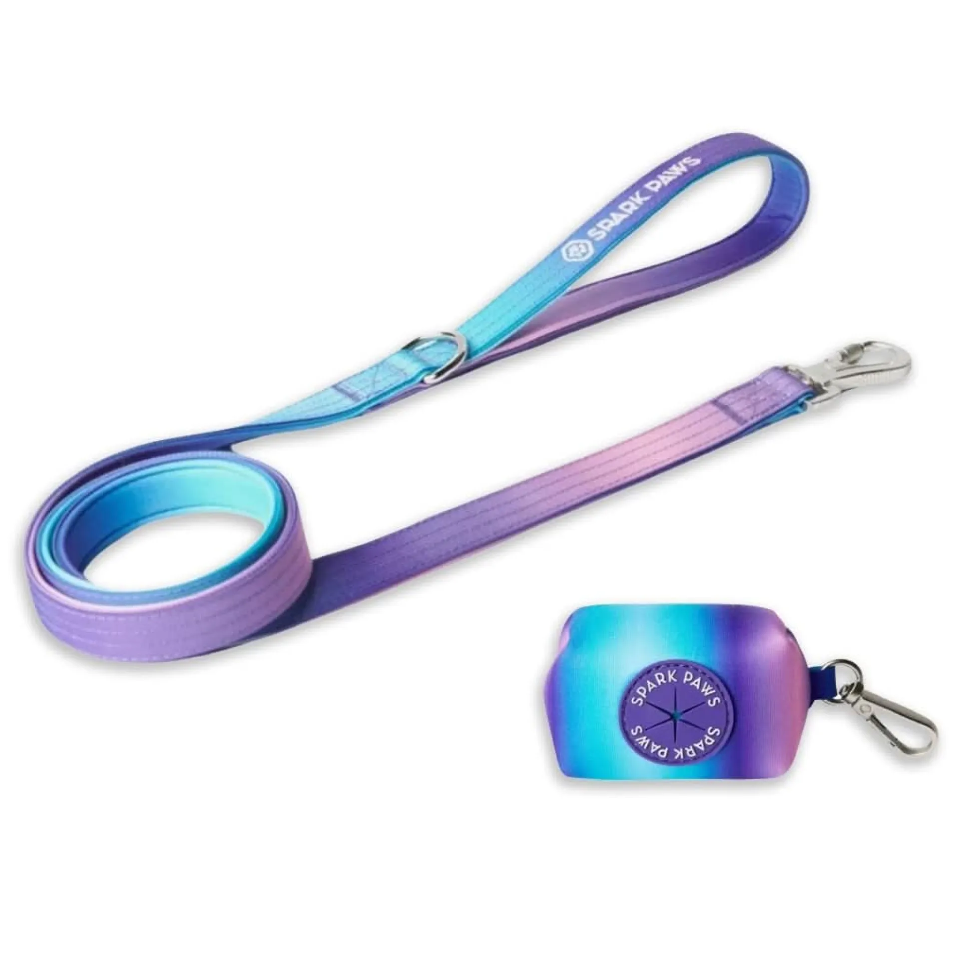 Leash and Poop Bag Holder Set - 90s Retro