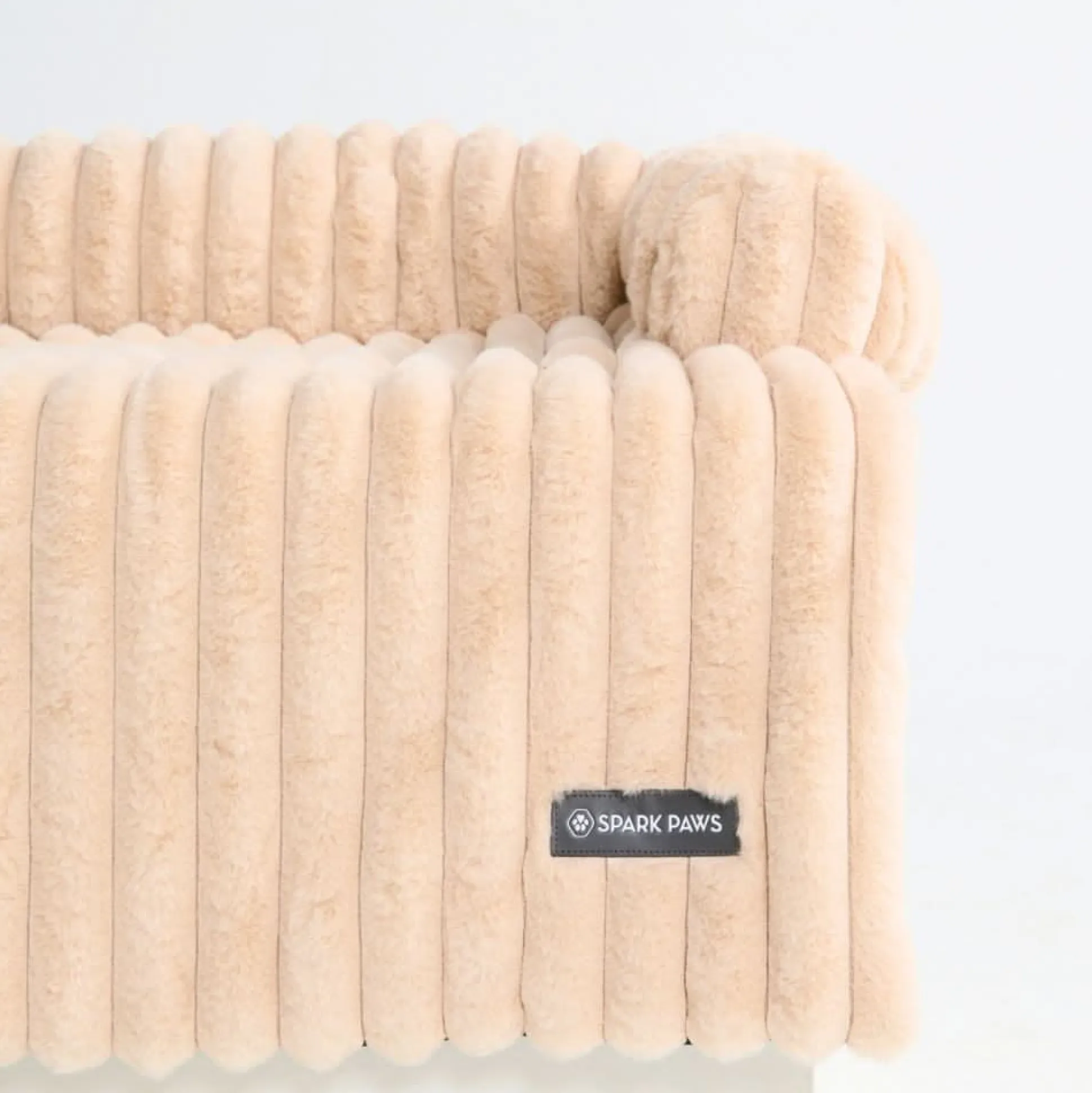 Luxury Couch Cover Dog Bed - Beige