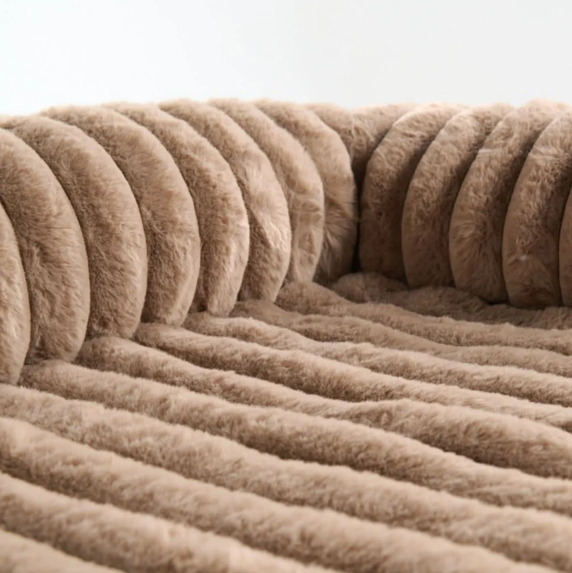 Luxury Couch Cover Dog Bed - Brown
