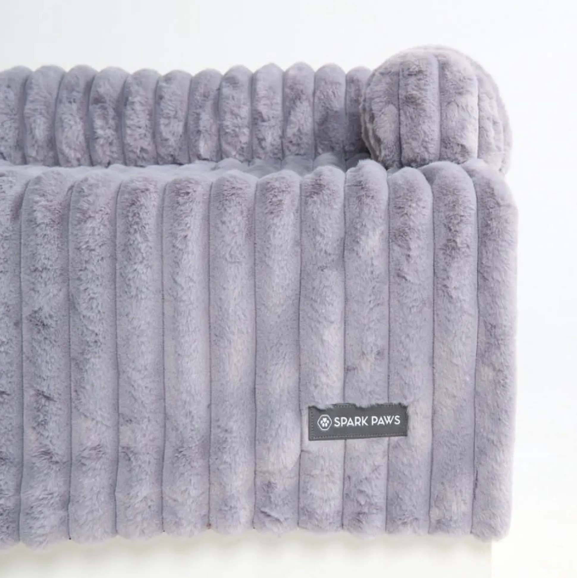 Luxury Couch Cover Dog Bed - Grey