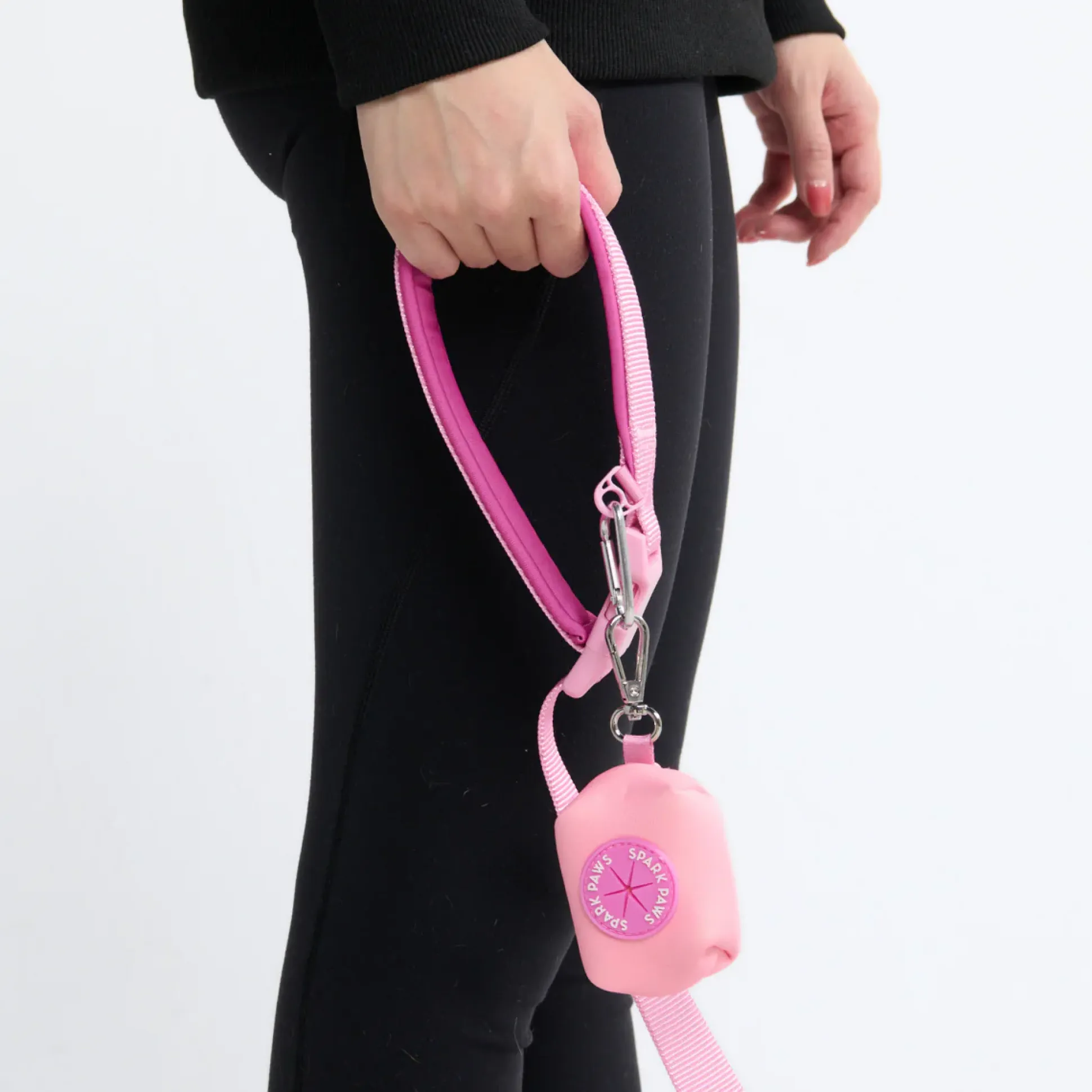 Multipurpose Seatbelt Handsfree Leash & Poop Bag Holder Set