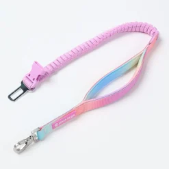 Multipurpose Seatbelt Handsfree Leash & Poop Bag Holder Set - Pastel Icing
