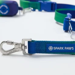 Multipurpose Seatbelt Handsfree Leash & Poop Bag Holder Set - Lime Wave