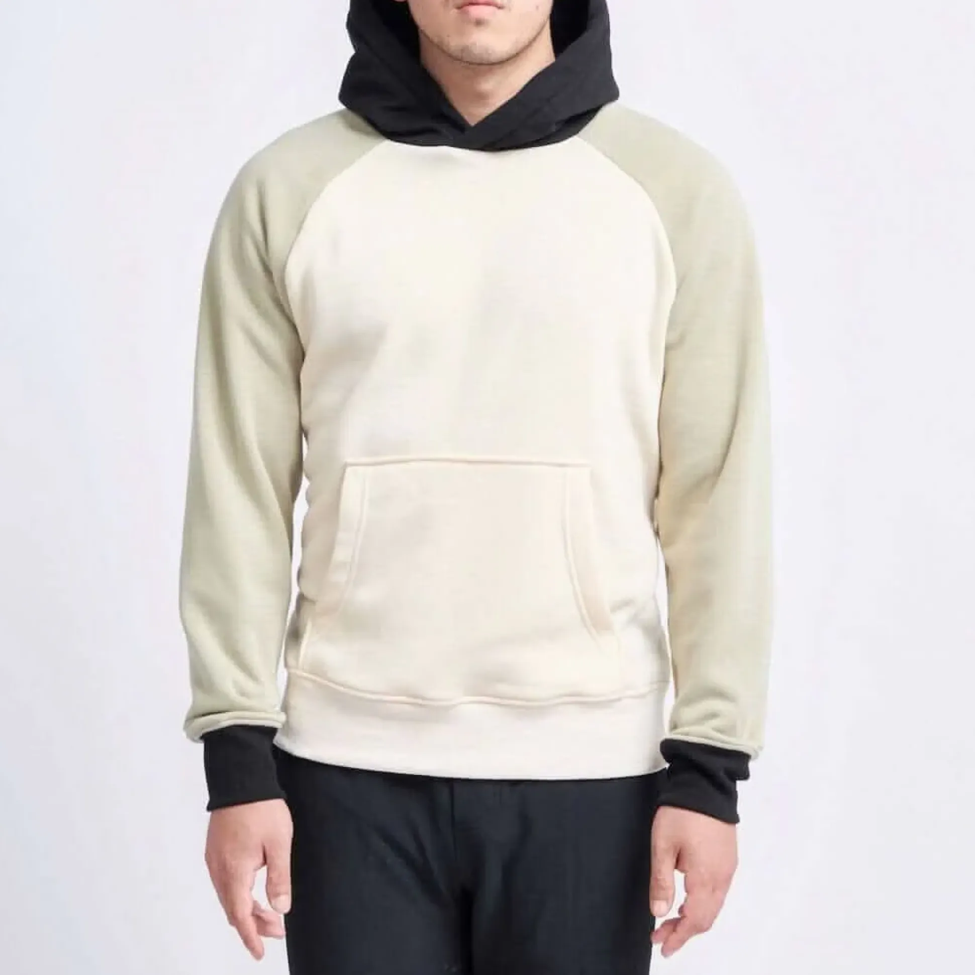 Olive Cream Human Hoodie