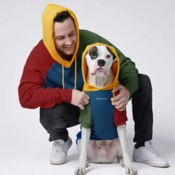 Primary Color Block Dog Hoodie
