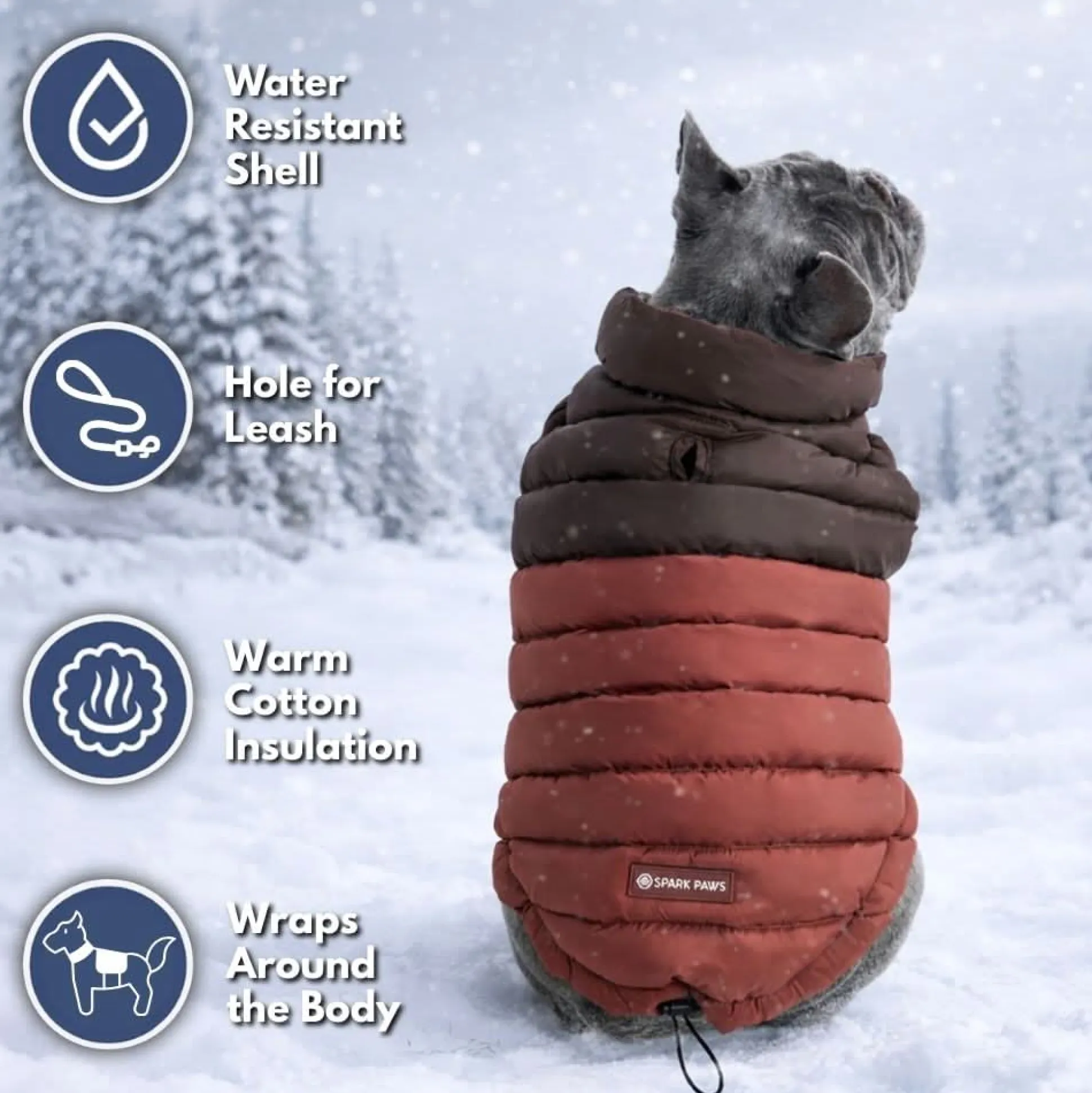 PuffShield Winter Jacket - Brown