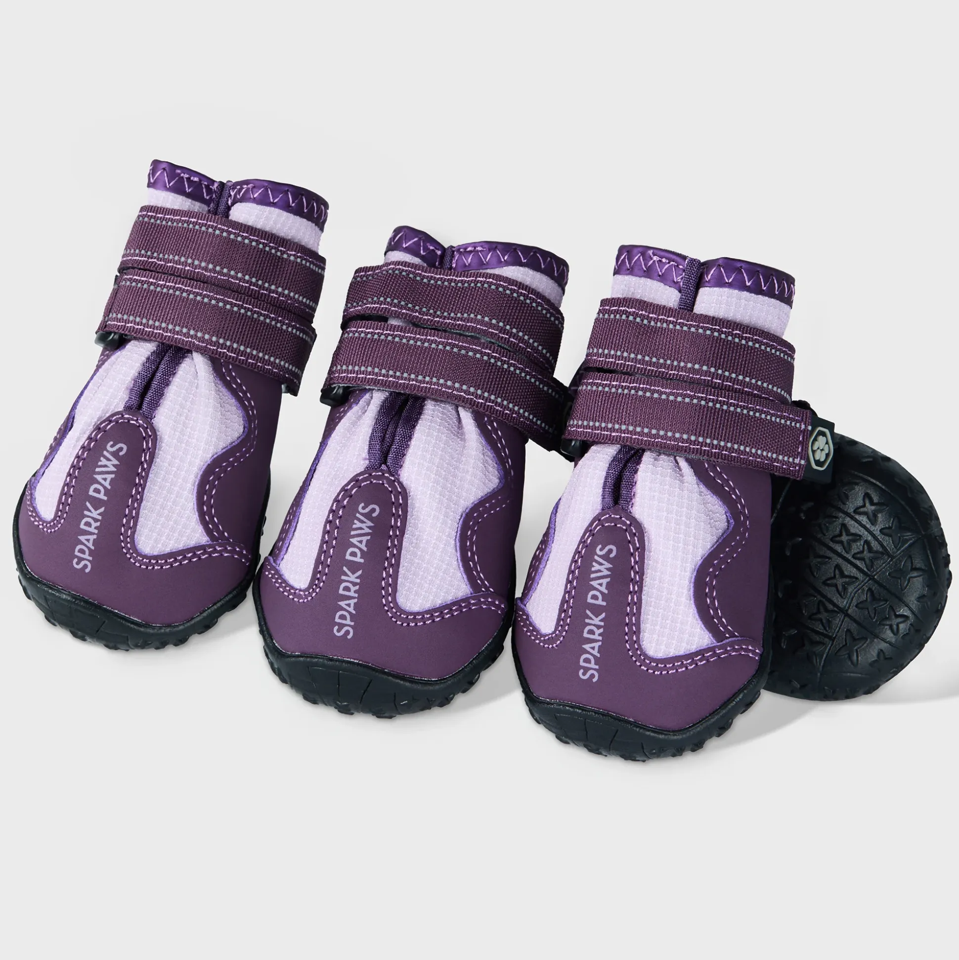 Spark Paws 365 - The All-Season Dog Shoes - Purple