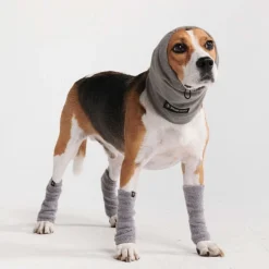 Stretchy Fleece Dog Leg Warmer Sleeves - Grey