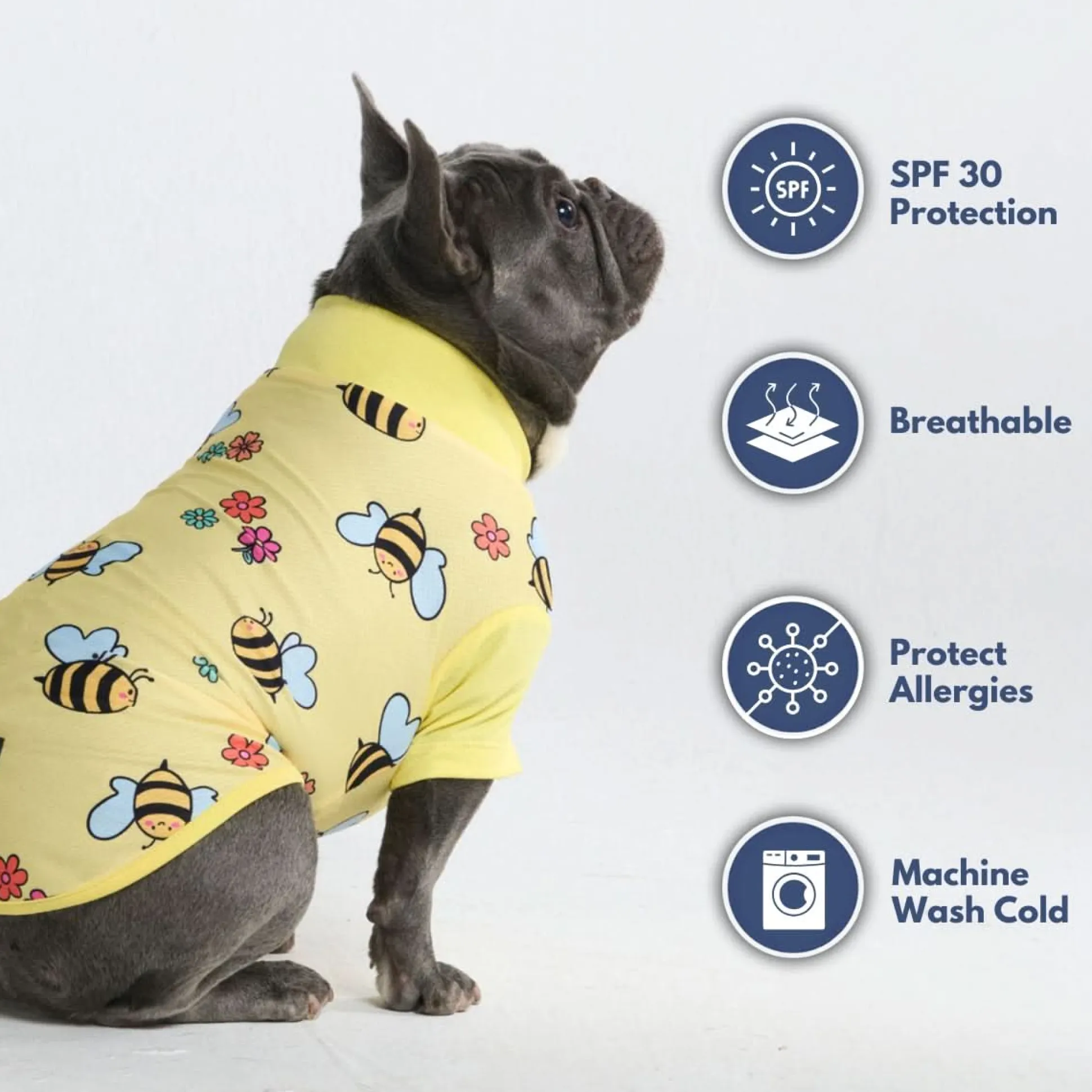Sunblock Dog T-Shirt - Bees
