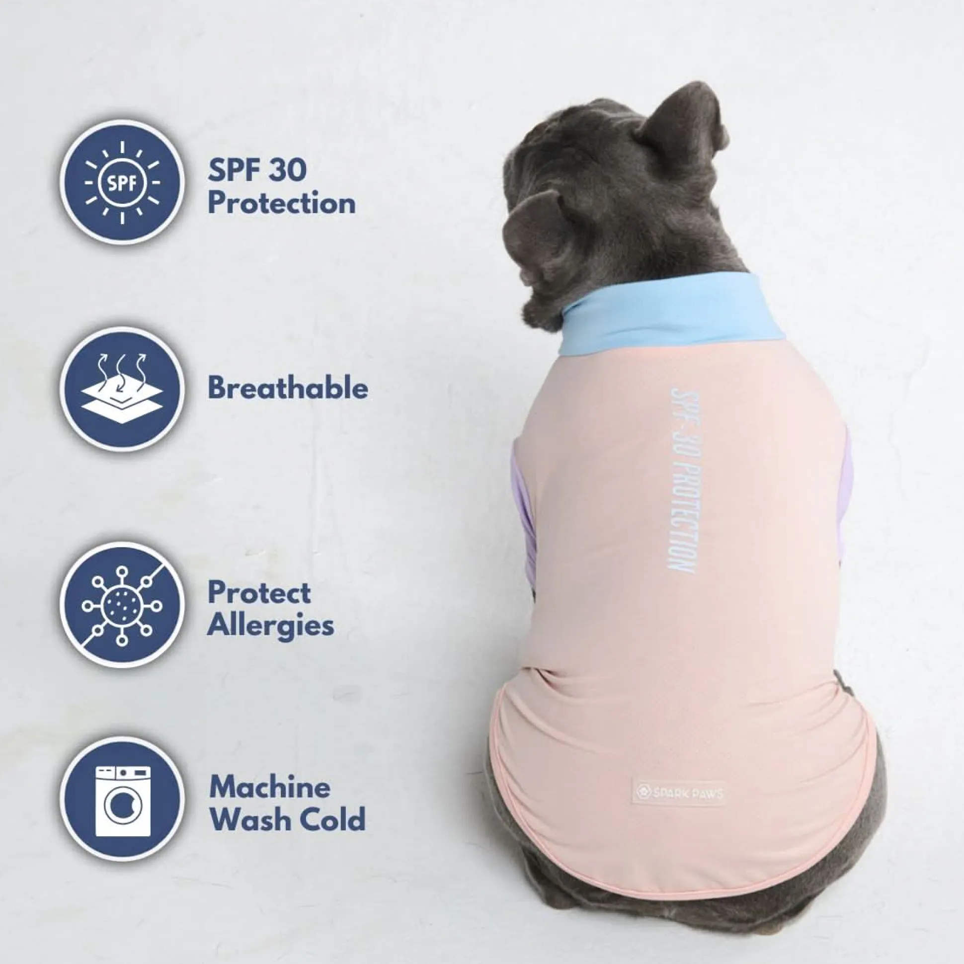 Sunblock Dog T-Shirt - Cotton Candy