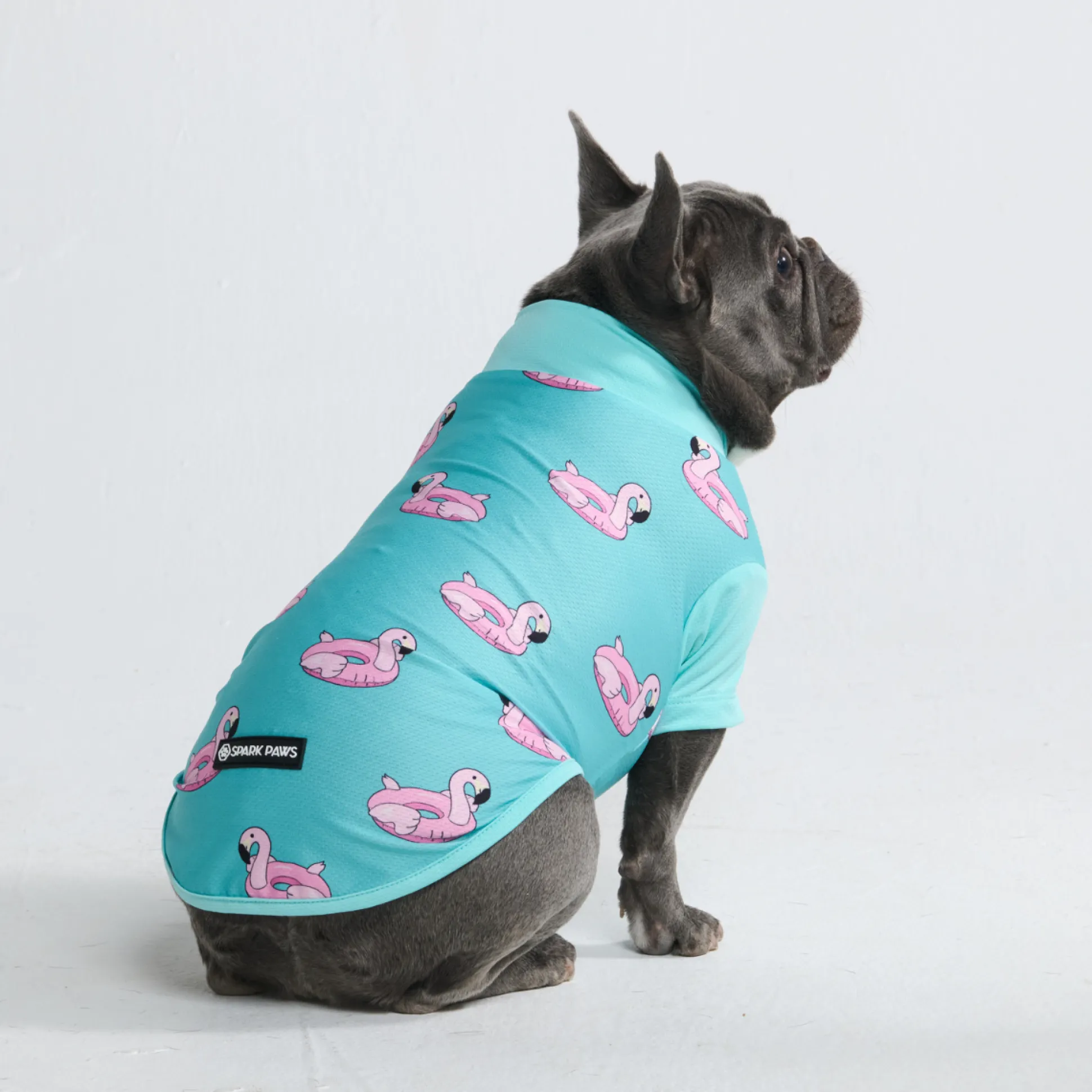 Sunblock Dog T-Shirt - Flamingo