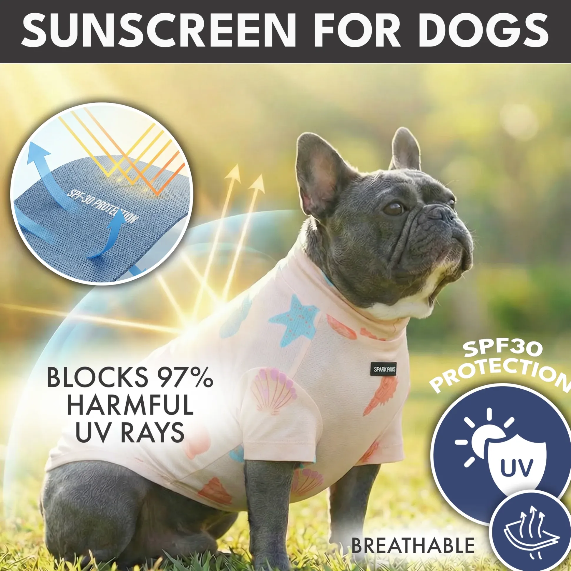 Sunblock Dog T-Shirt 2-pack
