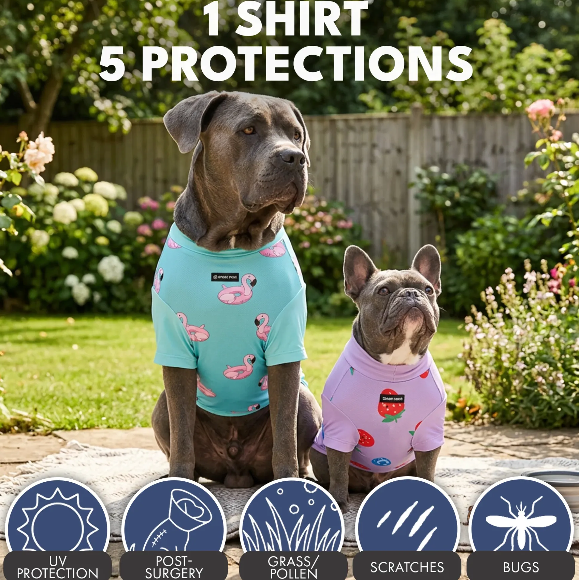 Sunblock Dog T-Shirt 2-pack