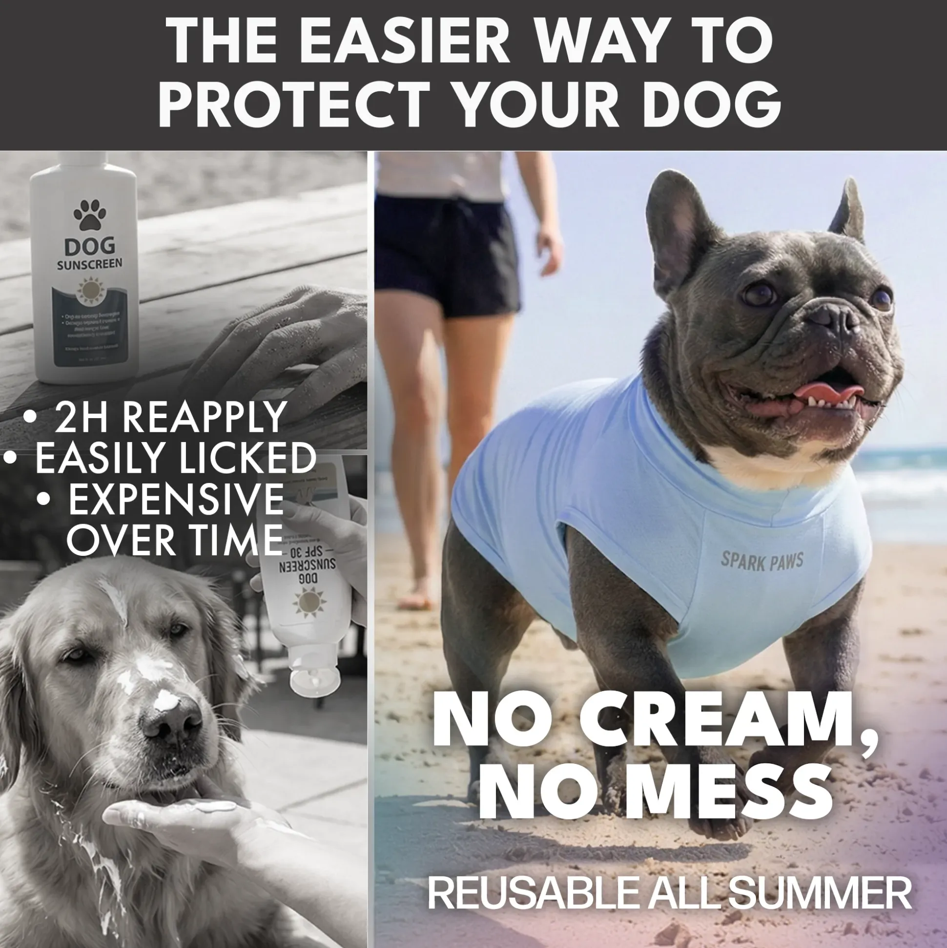 Sunblock Dog T-Shirt 2-pack
