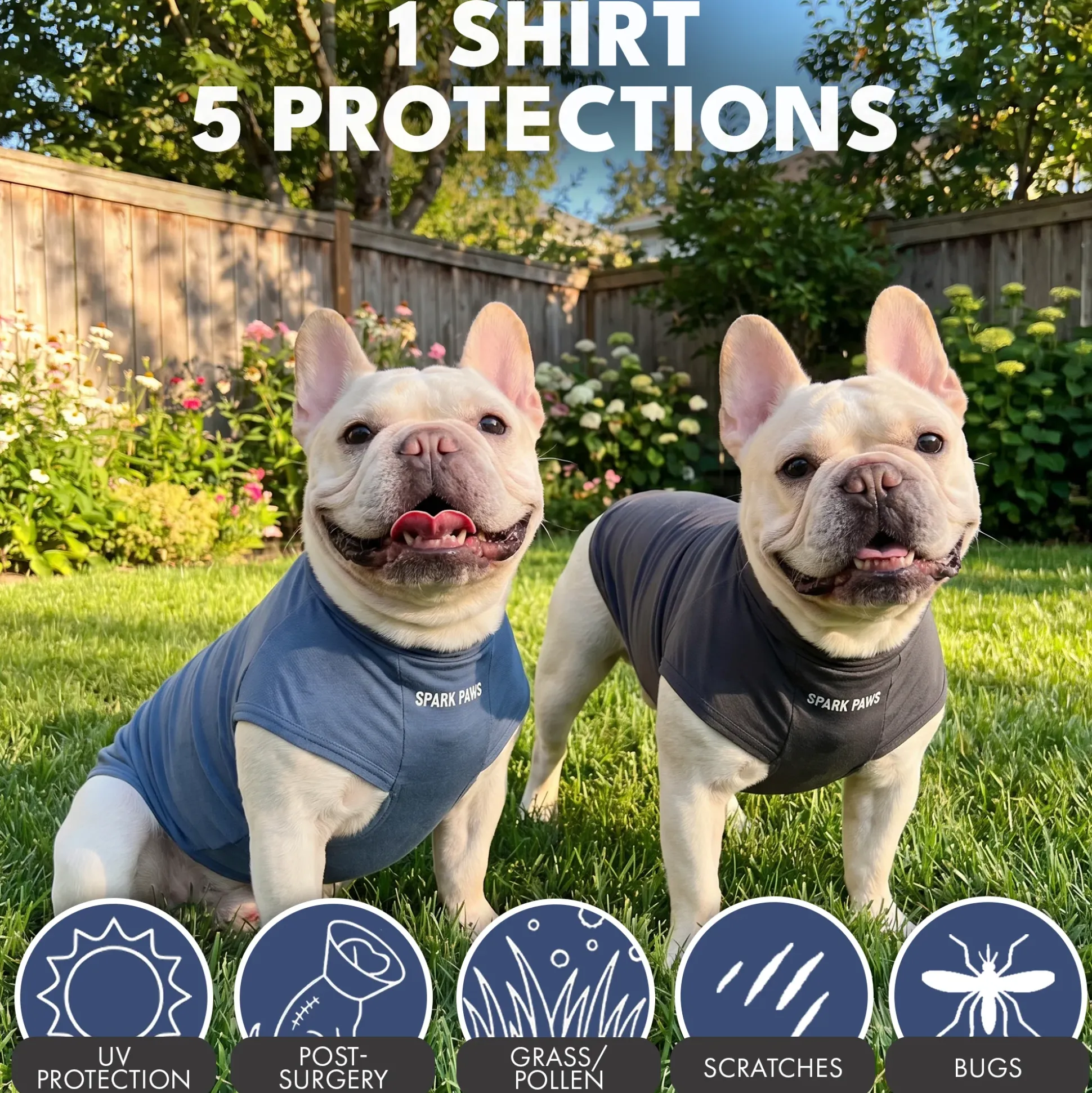 Sunblock Dog T-Shirt 2-pack