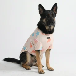 Sunblock Dog T-Shirt - Seashell