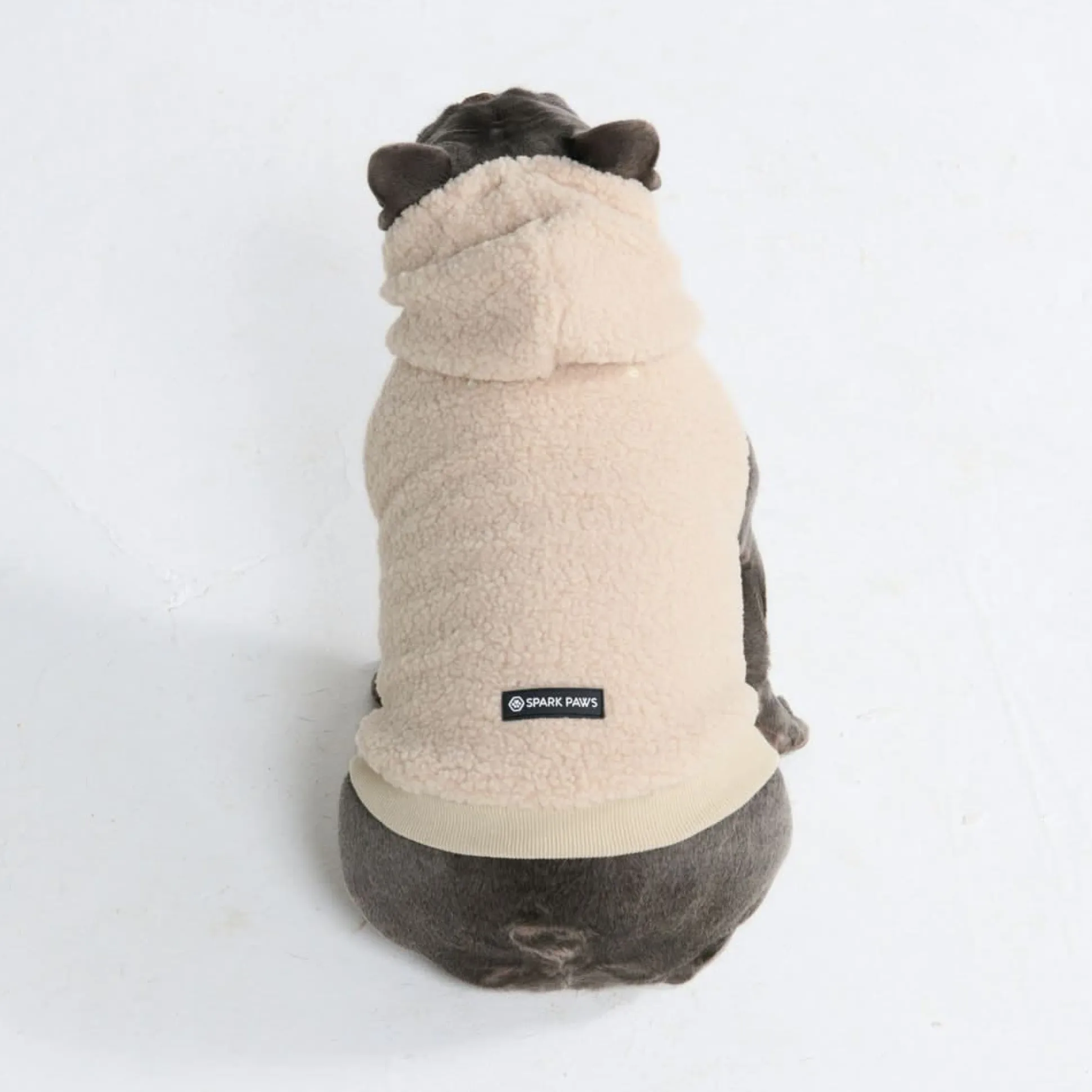 Teddy Sherpa Dog Jacket - Beige