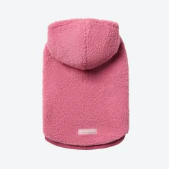 Teddy Sherpa Dog Jacket - Dark Pink