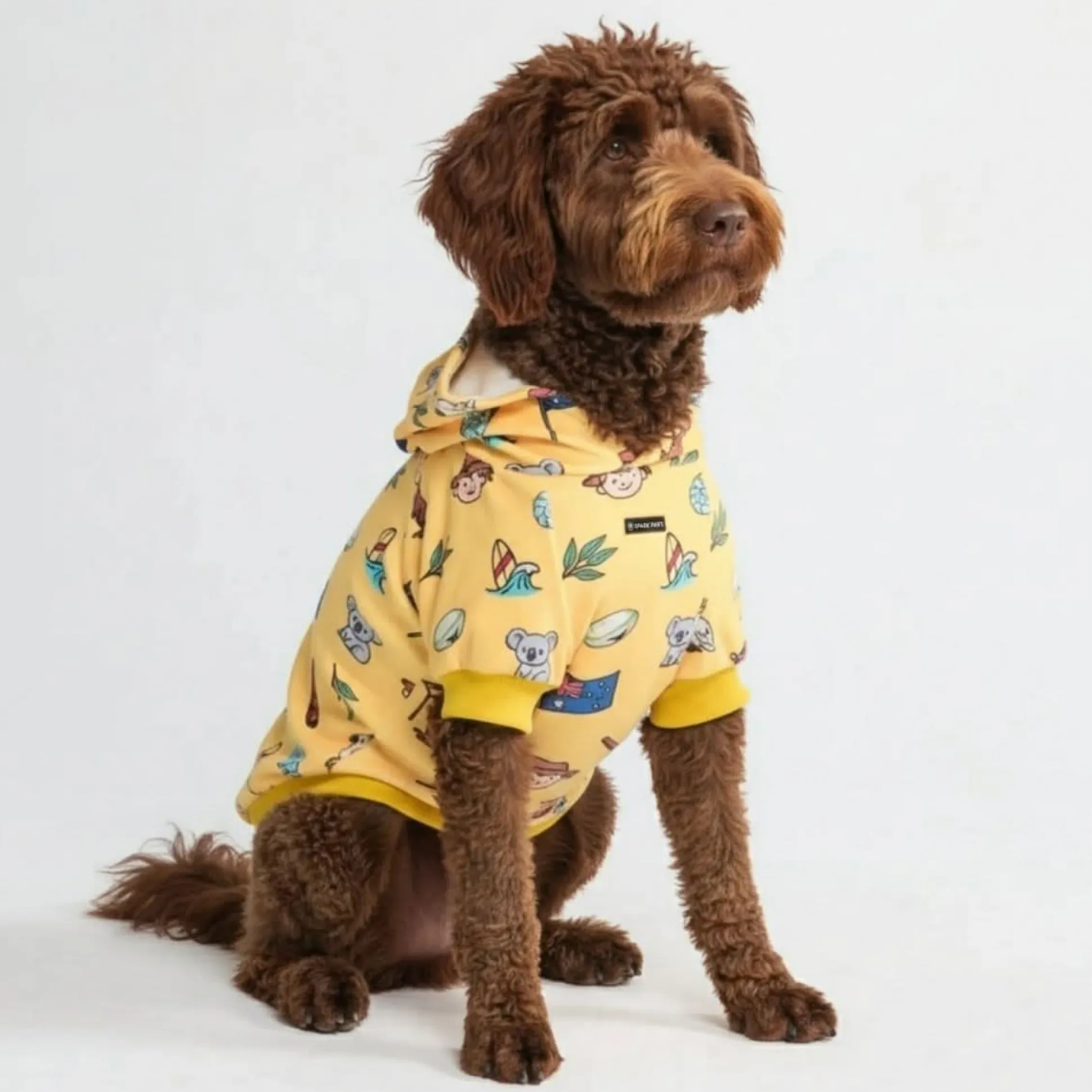 The Australia Dog Hoodie - Yellow