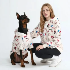 The France Dog Hoodie - Beige