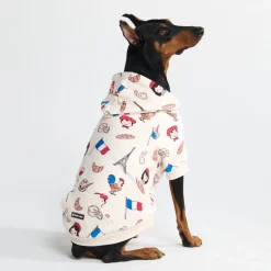 The France Dog Hoodie - Beige