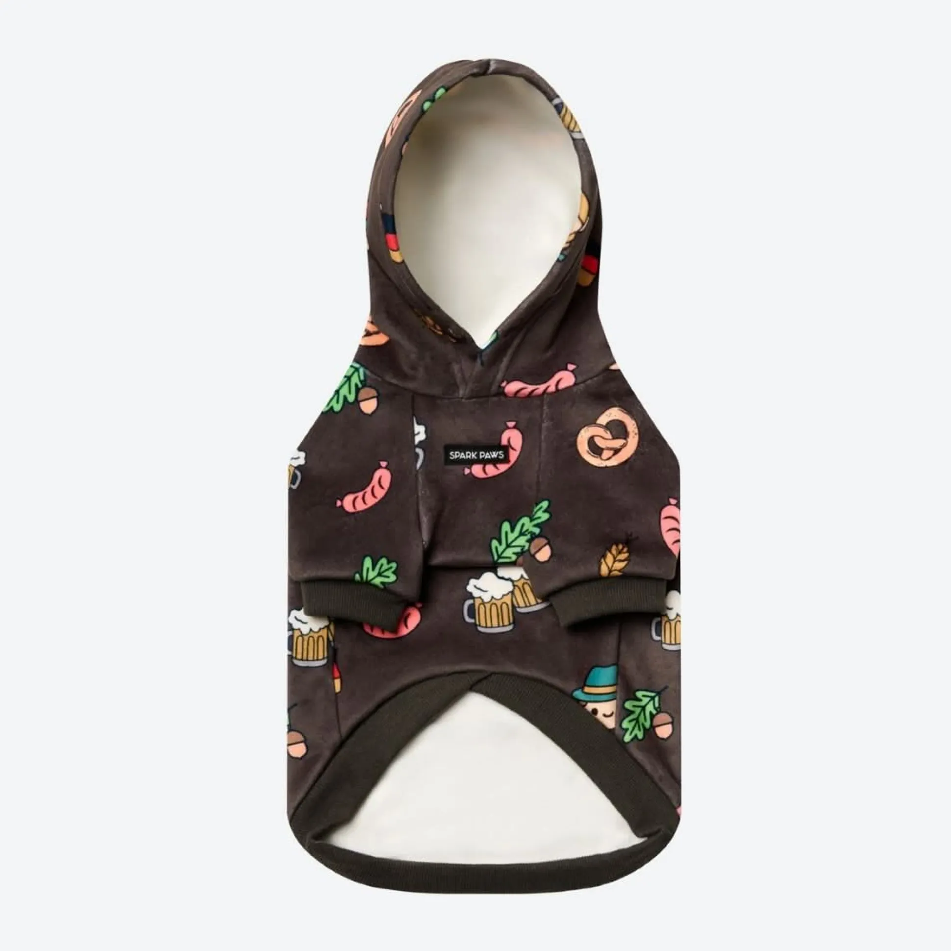 The Germany Dog Hoodie - Dark Brown