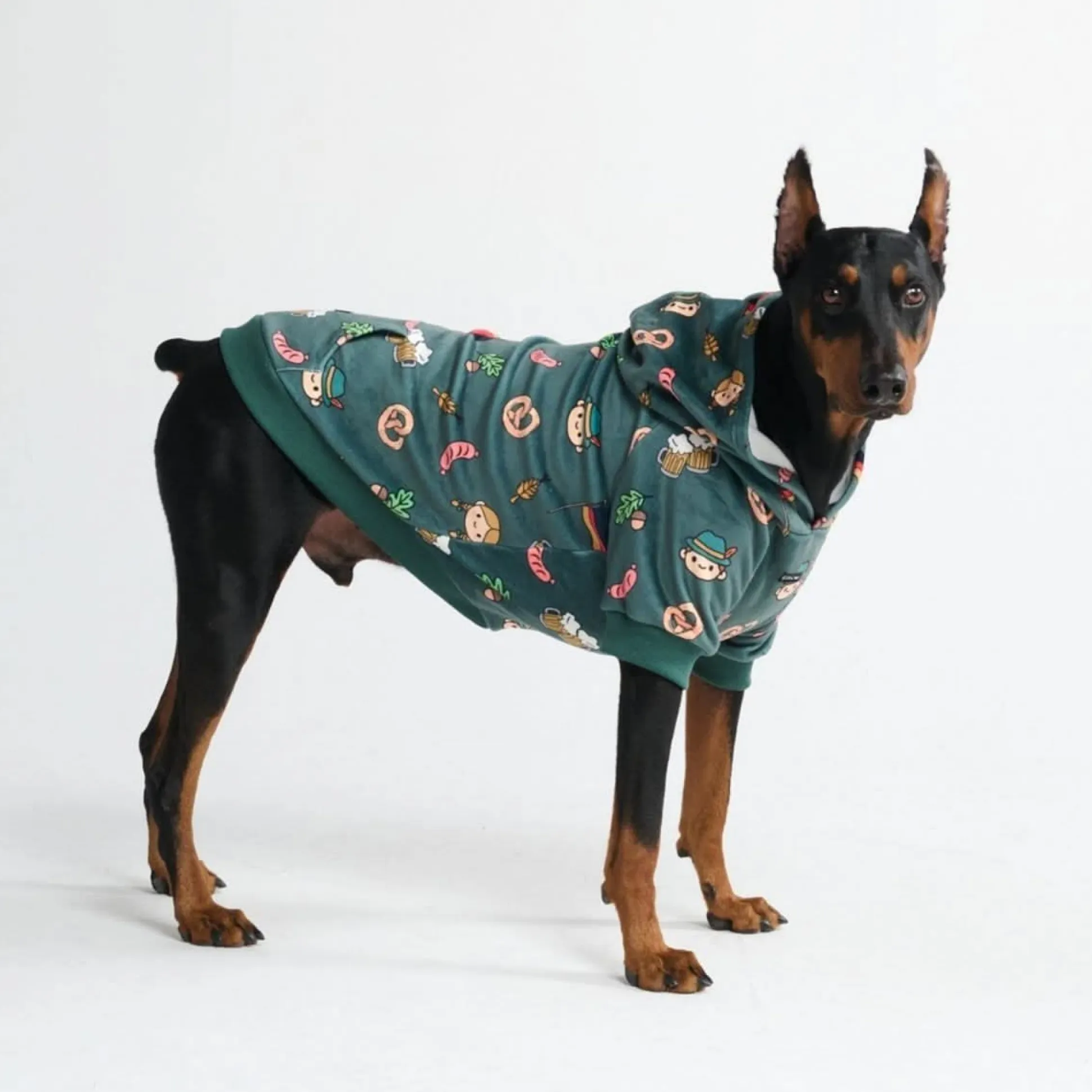 The Germany Dog Hoodie - Dark Green
