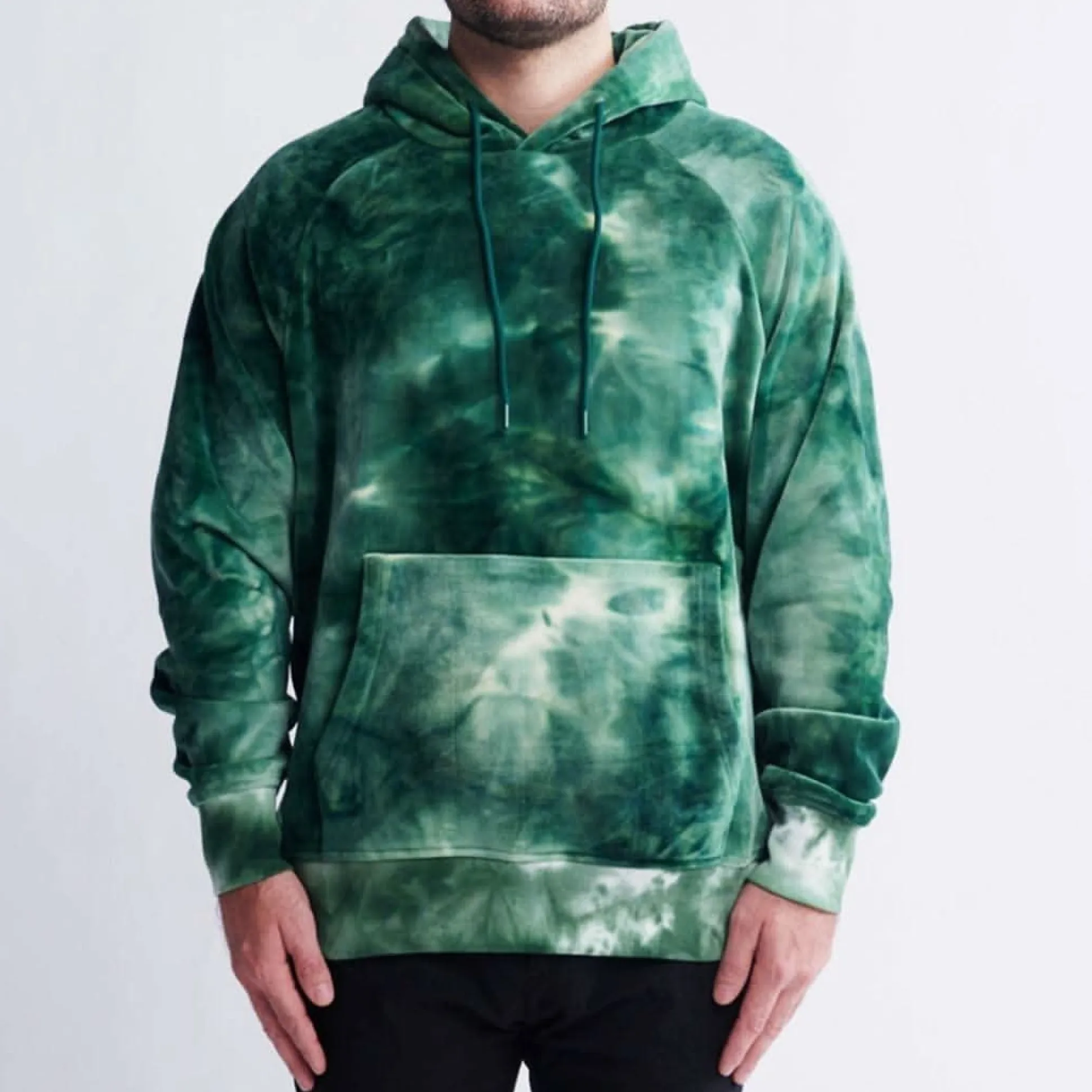Velvet Human Hoodie - Emerald Green