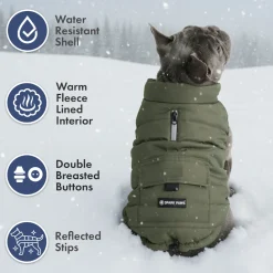 WarmShield Water-Resistant Jacket - Olive
