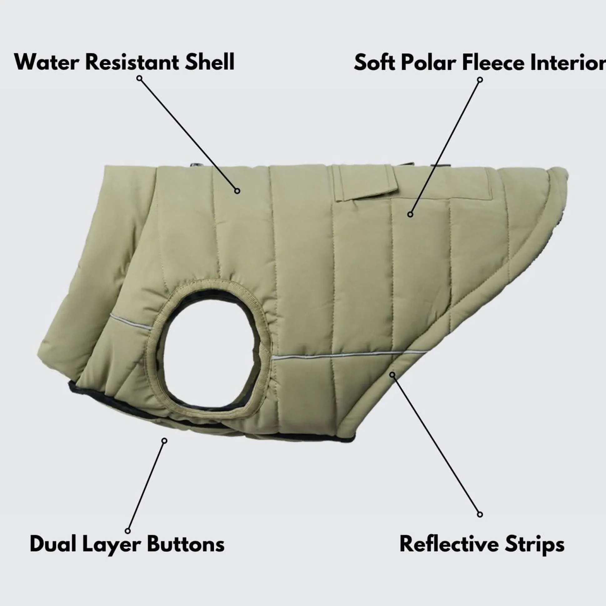 WarmShield Water-Resistant Jacket - Olive
