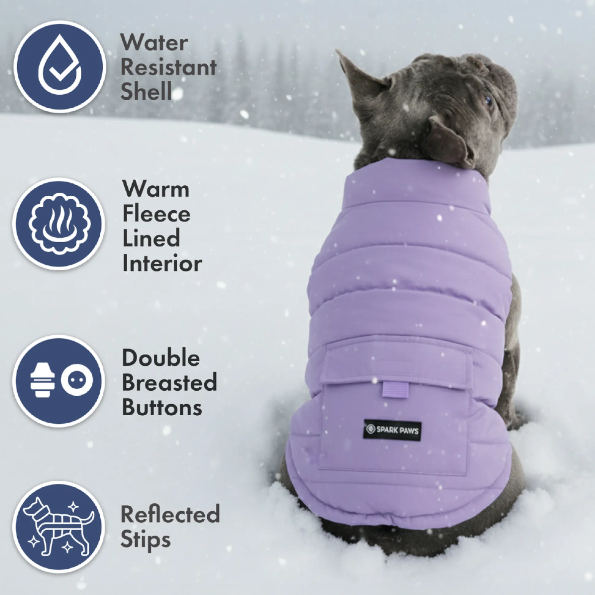 WarmShield Water-Resistant Jacket - Lilac