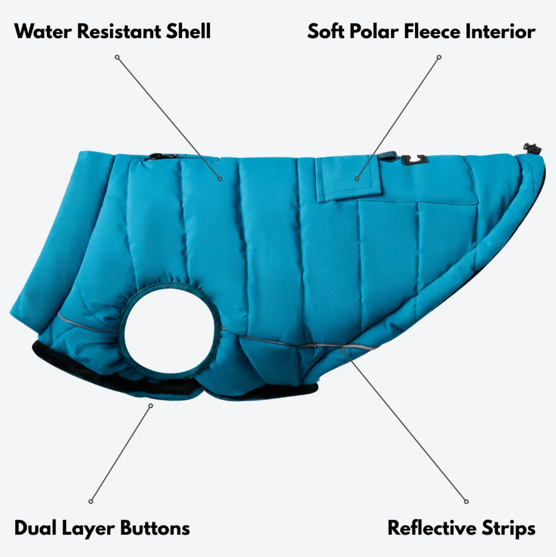 WarmShield Water-Resistant Jacket - Teal